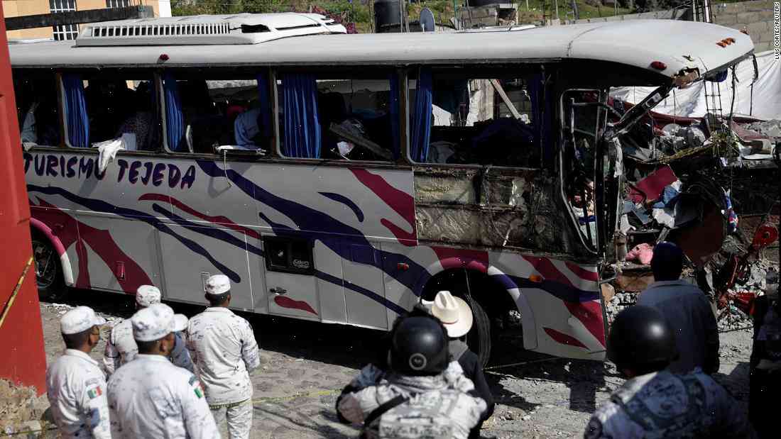 Mexico bus crash kills at least 19 people